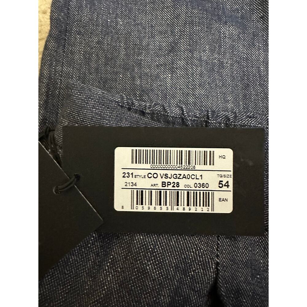 PT Torino Men's slim‎ fit stretch chambray pants size 54 NEW - Picture 5 of 8